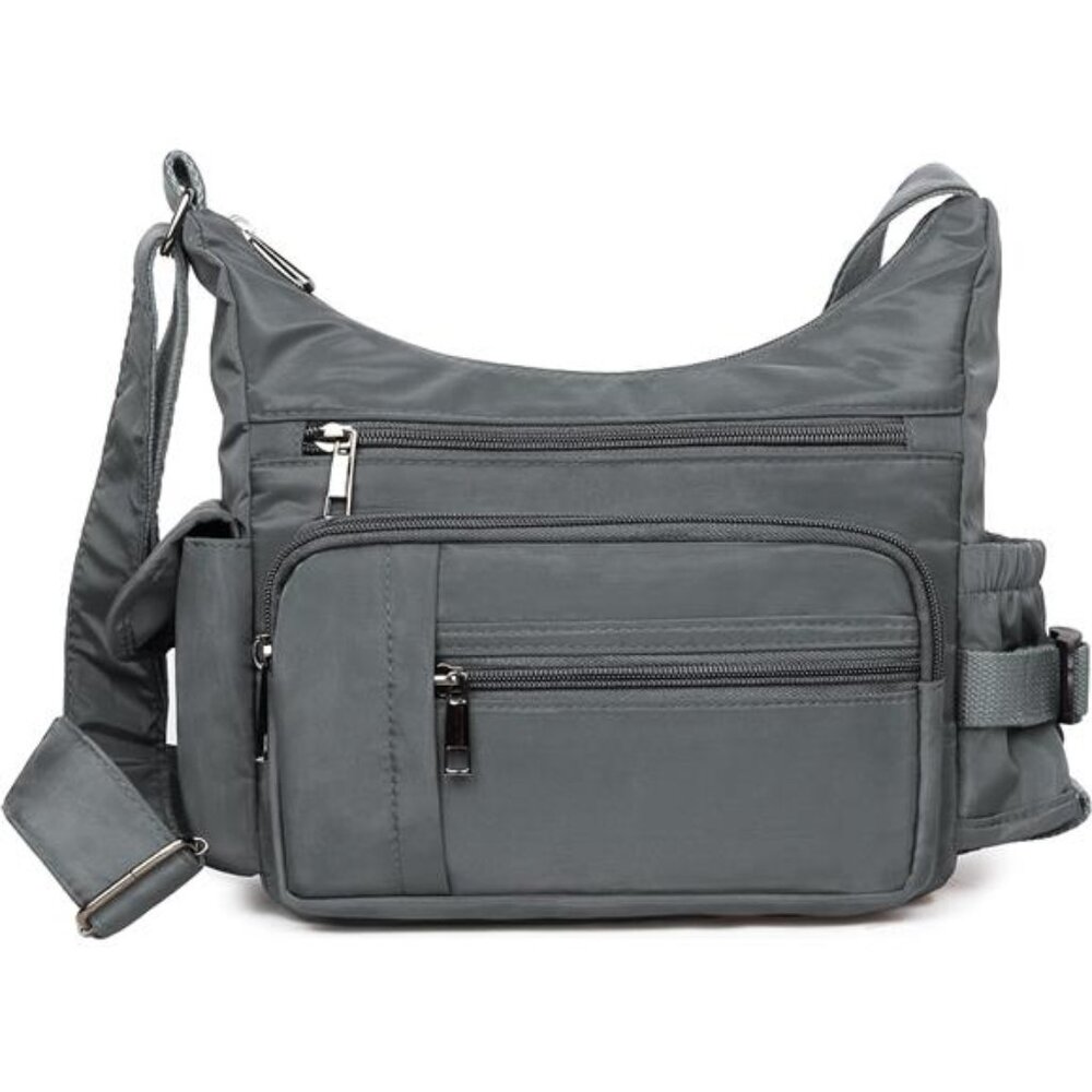 Womens RFID Anti Theft Crossbody Bag Waterproof Nylon Shoulder Messenger Purse